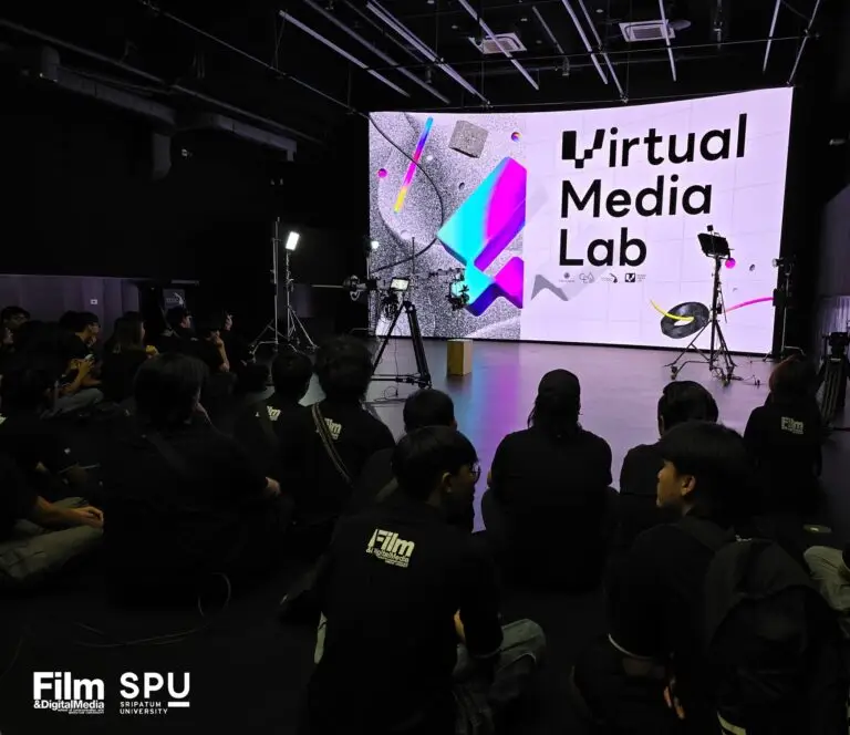 เด็กฟิล์มศรีปทุม Workshop ณ ห้องปฏิบัติการสื่อดิจิทัลและโลกเสมือน Virtual Media Lab